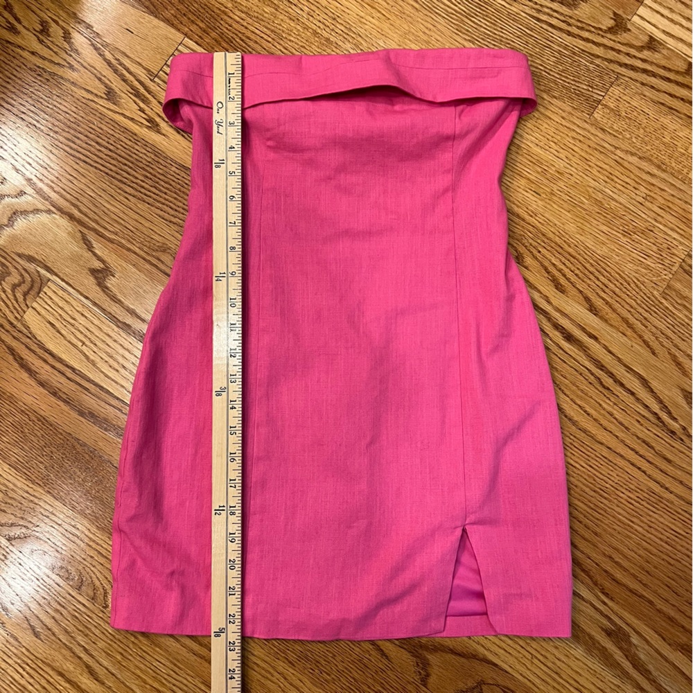 NWOT Altar’d State Phoebe Strapless Slit Dress Mini Strapless Dress Pink - Picture 9 of 10